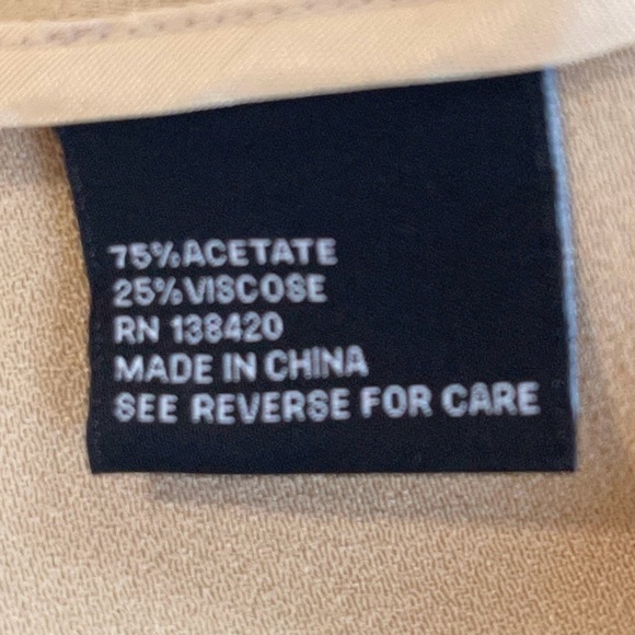 Carlisle Collection Notch Lapels Patch-Pocket Gold Oversized Blazer& Pantsuit 14 - Picture 9 of 12